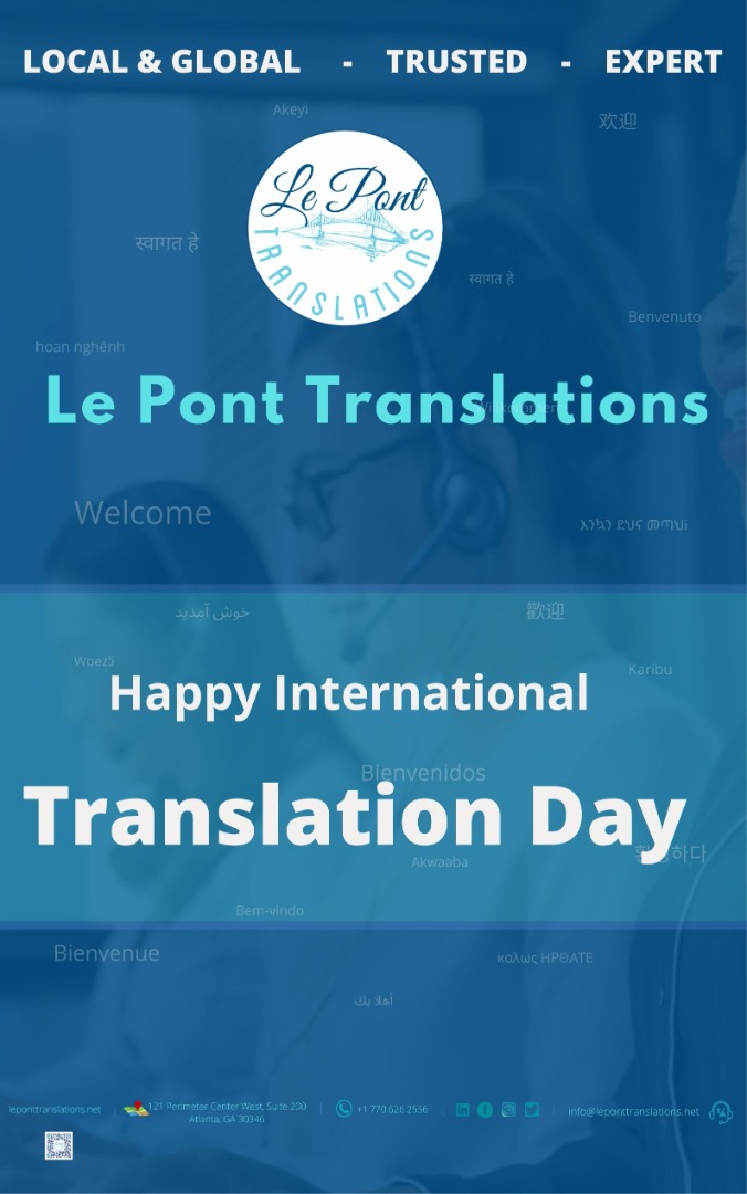 Bonne journée internationale de la traduction
